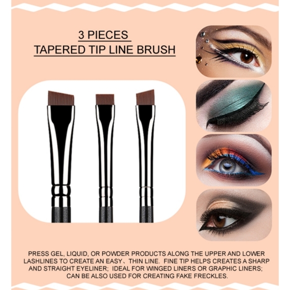 New Makeup Brushset Eyeliner Brush Set - Picture 2 of 11